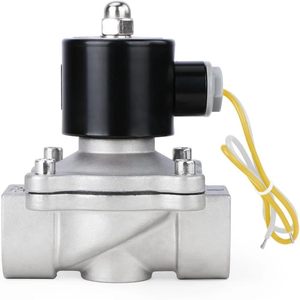 États-Unis Vanne solénoïde électrique en acier inoxydable massif de 1 pouce, 110 V CA, normalement fermée pour l'eau et l'air - Product Image 4