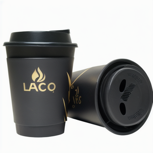 Ufficio uso domestico per caffè caldo bevande fredde vino Whisky fondo per la Pasta ciotola di imballaggio tazze piccole con coperchi ciotola Kraft - Product Image 5