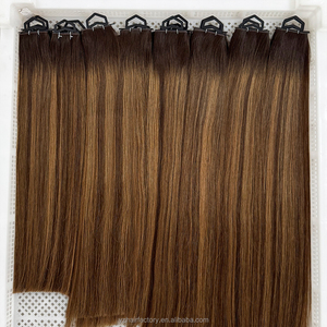 ผมต่อแบบ Genius Weft แท้ 100% จากโรงงานโดยตรง เกรด Virgin Remy แบบเครื่องจักร  บางเฉียบ มองไม่เห็นรอยต่อ  แบบ Double Drawn - Product Image 2