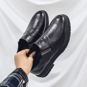 รองเท้าลำลองสำหรับผู้ชายสไตล์ธุรกิจ, รองเท้าหนังสีดำแบบทางการสไตล์อังกฤษ, รองเท้าอเนกประสงค์ทันสมัยสไตล์เกาหลีสำหรับผู้ชาย - Product Image 4