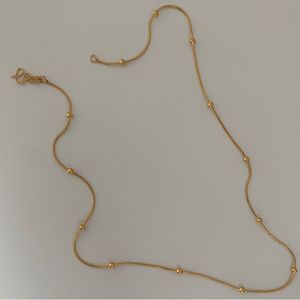 Gioielli minimalisti di moda in acciaio inossidabile placcato oro Dainty ovale piatto perline <span class=keywords><strong>cielo</strong></span> stellato maglia <span class=keywords><strong>collana</strong></span> a catena - Product Image 6