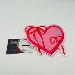 Pink <b>Heart</b> & Butterfly <b>Shape</b> Acrylic Eyelash Extension Tile with Custom Logo Printing Eco-Friendly Reusable Beauty Tool - Product Image 5