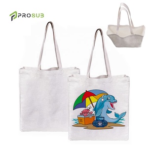 Prosub bán buôn Linen thăng hoa Tote Túi Trống Tùy Chỉnh in ấn mua sắm lớn Túi xách thăng hoa Tote Túi - Product Image 1