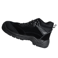 AODEXIANG Chaussures de sécurité industrielles unisexes en cuir véritable, embout en acier, semelle extérieure respirante en PU, confortables, anti-perforation, toutes saisons