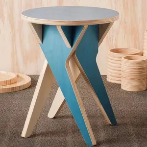 2ピース合板ラウンドサイドテーブル木製エンドデスクコーヒーテーブルナイトスタンドリビングルームベッドルームコーヒーテーブル用スモールデスク