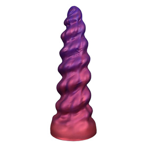 Prix de gros usine <span class=keywords><strong>Plug</strong></span> <span class=keywords><strong>anal</strong></span> en silicone en spirale, Dildo extra-large en forme de pénis monstre souple pour femme, Jouet sexuel pour adulte - Product Image 1