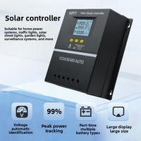 Contrôleur solaire MPPT 12V/24V/48V/72V, identification automatique de la tension PV maximale, chargeur intelligent