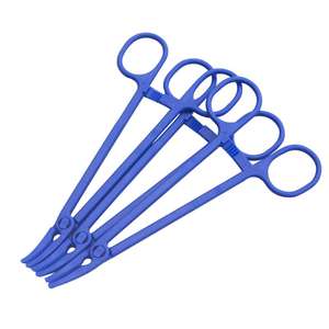 คีมห้ามเลือดพลาสติกทางการแพทย์,คีมปากโค้งยาวคีมปากกว้างที่หนีบฟองน้ำสำหรับใช้ในการผ่าตัด - Product Image 1