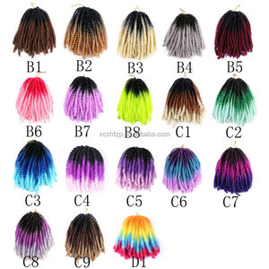Extensiones de Cabello Sintético Passion Twist, 30 Mechones, Bomb Twist, Rizado, Spring Twist, Cabello para Crochet - Product Image 5