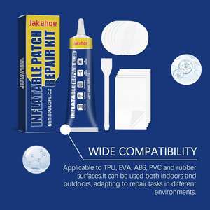 Kit de Reparación de Colchones Inflables, Anillos de Natación, Cojines de Aire, Carpas, Reparación Transparente a Prueba de Agua para Grietas y Fugas, Poliéster - Product Image 5