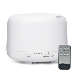 Cost-effective 500ml Portable Ultrasonic Wood-colored Essential <b>Oil</b> <b>Diffuser</b> Humidistat 7 LED Aromatherapy Humidifier Household - Product Image 4