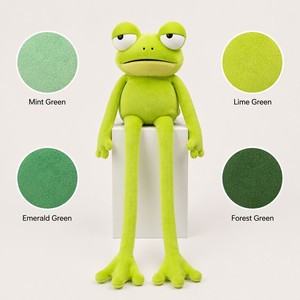 Peluche de Rana de Patas Largas con Ojos Dormilones, Divertido Animal de Peluche para Decoración de Escritorio de Oficina y Regalo Creativo para Compañeros de Trabajo - Product Image 4
