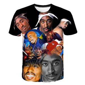 <span class=keywords><strong>Tupac</strong></span> 2pac T-Shirt con stampa 3d T-Shirt Hip Hop da uomo T-Shirt con stampa digitale 3d T-Shirt con stampa grafica personalizzata - Product Image 1
