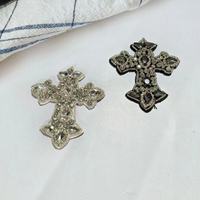 ZSY nœuds faits à la main forme de croix Patch décoration de fleurs cousues les chaussures pour femmes sur les plaques de strass habiller les vêtements