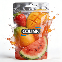 Sachet Doypack Personnalisé en PET Imprimé Fruits avec Trou de Suspension, Impression Numérique UV, Sac Plastique pour Emballage de Snacks et Fruits Secs