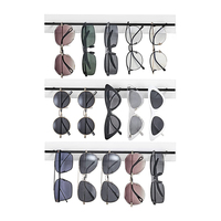 Organisateur de lunettes de soleil rustique pour la décoration de la maison, support mural pour lunettes, support mural pour lunettes, présentoir de rangement pour lunettes