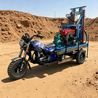 Foreuse de puits d'eau portable pour moto, 100 m, automatique, petite, mini, 30 CV, diesel, pour usine