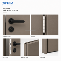 Juego de Puertas Interiores Yomoga de Aluminio Puro con Interior de Panal de Abeja, Insonorizadas y Resistentes a la Humedad, para Villas y Apartamentos