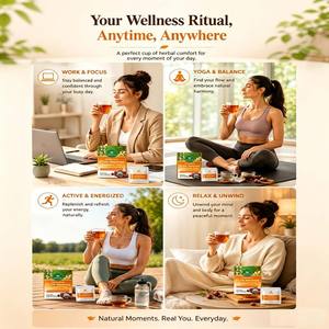 Wins Town OEM Tisane bien-être féminin pour le confort <span class=keywords><strong>menstruel</strong></span> et le soutien du <span class=keywords><strong>cycle</strong></span>, Mélange d'herbes naturelles pour l'équilibre quotidien - Product Image 5
