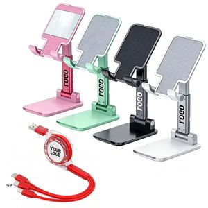 Hot Wholesale Promotional Gift Portable Foldable Desktop Cell Stand <b>Holder</b> on Table Mobile Phone <b>Holders</b> With Custom Logo - Product Image 1
