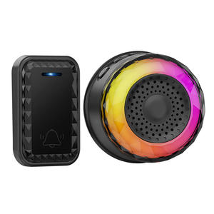 Sonnette sans fil à piles, étanche, pour intérieur et extérieur, avec 60 mélodies et veilleuse, pour usage domestique et pour personnes âgées - Product Image 1