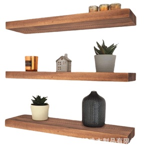 Bohao Wood Products Solid Wood <b>Wall</b> Shelf Rectangle Multifunction <b>Display</b> Storage Freestanding BH-078 - Product Image 5