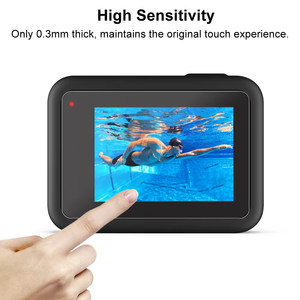 Protector de Pantalla de Vidrio Templado YEAH HD <span class=keywords><strong>Go</strong></span> <span class=keywords><strong>Pro</strong></span> 8 + Protector de Lente de Vidrio Templado + Película Protectora de Pantalla Pequeña PET para Gopro Hero 8 <span class=keywords><strong>Hero8</strong></span> - Product Image 3