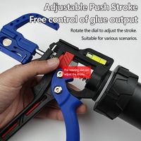 Pistola de calafateo manual de alta resistencia con barril giratorio 360° para sellador de silicona, grado industrial, OEM personalizable, herramienta de construcción DIY