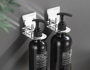 Support d'accessoires de salle de bain, distributeur de <span class=keywords><strong>savon</strong></span> de luxe pour hôtel, supports muraux pour flacons de shampoing, supports imperméables - Product Image 3