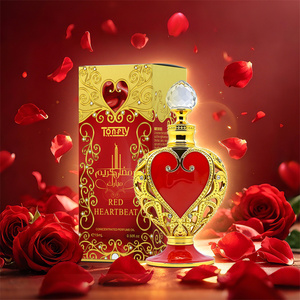 Huile de <span class=keywords><strong>parfum</strong></span> concentrée <span class=keywords><strong>Red</strong></span> Heartbeat, Attar arabe en forme de cœur du Moyen-Orient, <span class=keywords><strong>parfum</strong></span> longue durée sans alcool pour femmes et hommes - Product Image 2