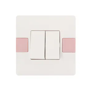 YAKI Double Socket Wholesaler Wall Switches 2 Gang 2 Way Bakelite Gang Electrical New Model House Electric Light Switch