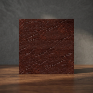 Cuir véritable écologique brun foncé, grain de vachette texturé, matériau solide pour la fabrication de sacs à main, épaisseur 0,8-1,2 mm, Groupe JNA - Product Image 3