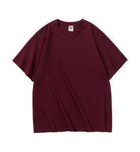 T-shirt da uomo estiva in cotone puro lavorato a maglia da 280g, traspirante, oversize, girocollo, a maniche corte, unisex - Product Image 5
