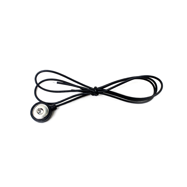 4.0mm Snap Button Female Connector to Open Wire Cable Custom Power Cable Assembly