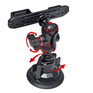 Walkie Talkie <span class=keywords><strong>CB</strong></span> Radio Mic Speaker Mount Holder, Support de ventouse pour tableau de bord du véhicule - Product Image 3