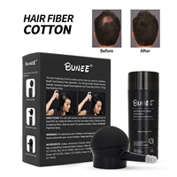 Private Label Personal Use Vegan Fiber Powder Fibers Black Thick Hair Building Fiber with High Quality