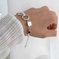 Bracelet multi-rangs en argent sterling 925 FY-SL40 pour femmes, style coréen, style forêt simple, design minimaliste unique