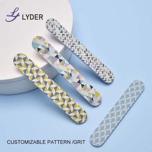 Gran oferta, limas de uñas impresas personalizadas, limas de papel de lija de doble cara para recortar uñas - Product Image 4