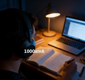 Casque sans fil pliable supra-auriculaire 1000xm6, version la plus récente, avec suppression du bruit, Bluetooth 5.3, longue autonomie, son stéréo HiFi - Product Image 5