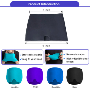 Protège-tête sportif en gel solide, bonnet rafraîchissant pour soulager les migraines, doux et confortable, portable, double usage pour les maux de tête et les douleurs au front - Product Image 3