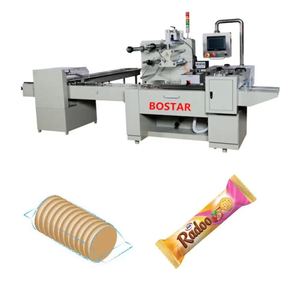 Bostar automático pan hamburguesas bollo bizcocho tostado máquina de embalaje galleta pastel máquina de embalaje de pan rebanado máquina de embalaje - Product Image 1