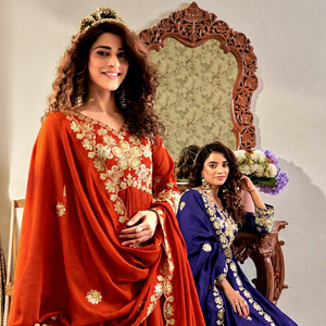 Traje Anarkali indio étnico al por mayor, con bordados elaborados, vestido largo de diseñador para fiesta con dupatta para mujer - Product Image 3