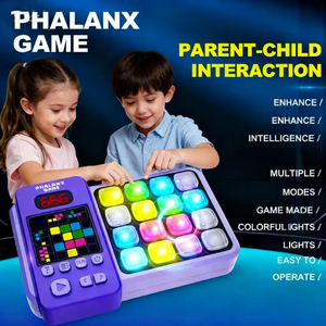Console de <span class=keywords><strong>jeu</strong></span> électronique personnalisée pour enfants : Puzzle matriciel éducatif, entraînement logique, défi de mémoire, <span class=keywords><strong>jeu</strong></span> interactif lumineux pour stimuler le cerveau - Product Image 3