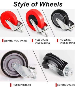 Chariot de courses en plastique personnalisable SMT à prix de gros, chariot de supermarché avec cadre métallique et roues en PU silencieuses - Product Image 5