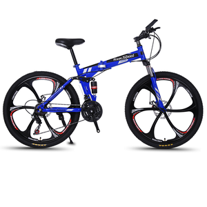 Bicicleta Plegable/Bicicletas de Carretera de Acero de la Mejor Calidad/Bicicleta Híbrida para Hombre y Mujer con Frenos de Disco y Cambios, Bicicleta de Montaña - Product Image 1
