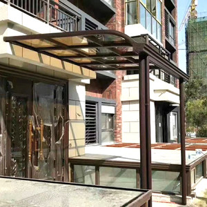 ที่คลุมหลังคาโพลีคาร์บอเนตโลหะอลูมิเนียมกันสาดโพลีคาร์บอเนตสำหรับระเบียงโรงงานป้องกันรังสียูวีกันน้ำ - Product Image 3