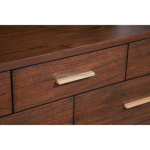 High Quality 7 <strong>Drawer</strong> Wood Dresser in <strong>Walnut</strong> Brown Wooden Chest of <strong>Drawers</strong> - Product Image 4