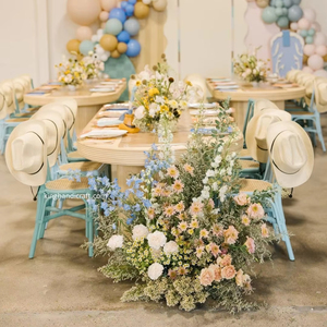 เก้าอี้เด็กทำมือจากหวายธรรมชาติสำหรับงานปาร์ตี้  เฟอร์นิเจอร์เด็กสไตล์โบโฮสำหรับเช่าและตกแต่ง - Product Image 1