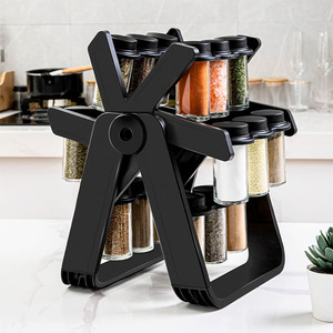 Hot Bán Đa Chức Năng Xoay Gia Vị Giá Với <span class=keywords><strong>18</strong></span> Lọ Thủy Tinh Quay Chai Tổ Chức-Gia Vị Tổ Chức Thiết Lập Cho Nhà Bếp - Product Image 2