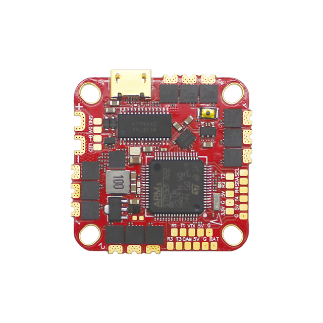 HAKRC F7226 AIO FPV Flight Controller-STM32F722 Chip 40A ESC Dual Protocol Support (DShot600) 5V/1.5A BEC